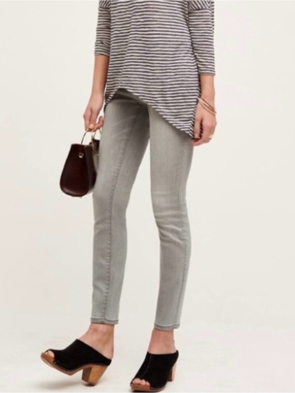 Anthropologie Pilcro and the Letterpress Stet Gray Skinny Jeans - Size 29